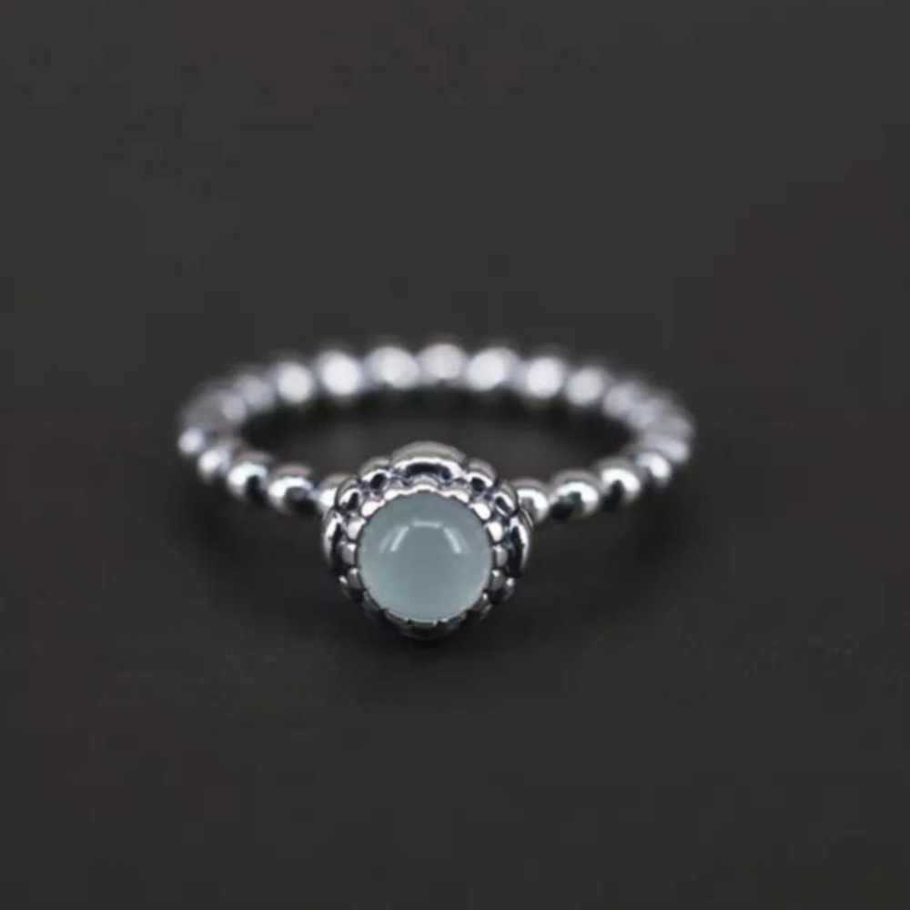 Pandora silver beaded ring